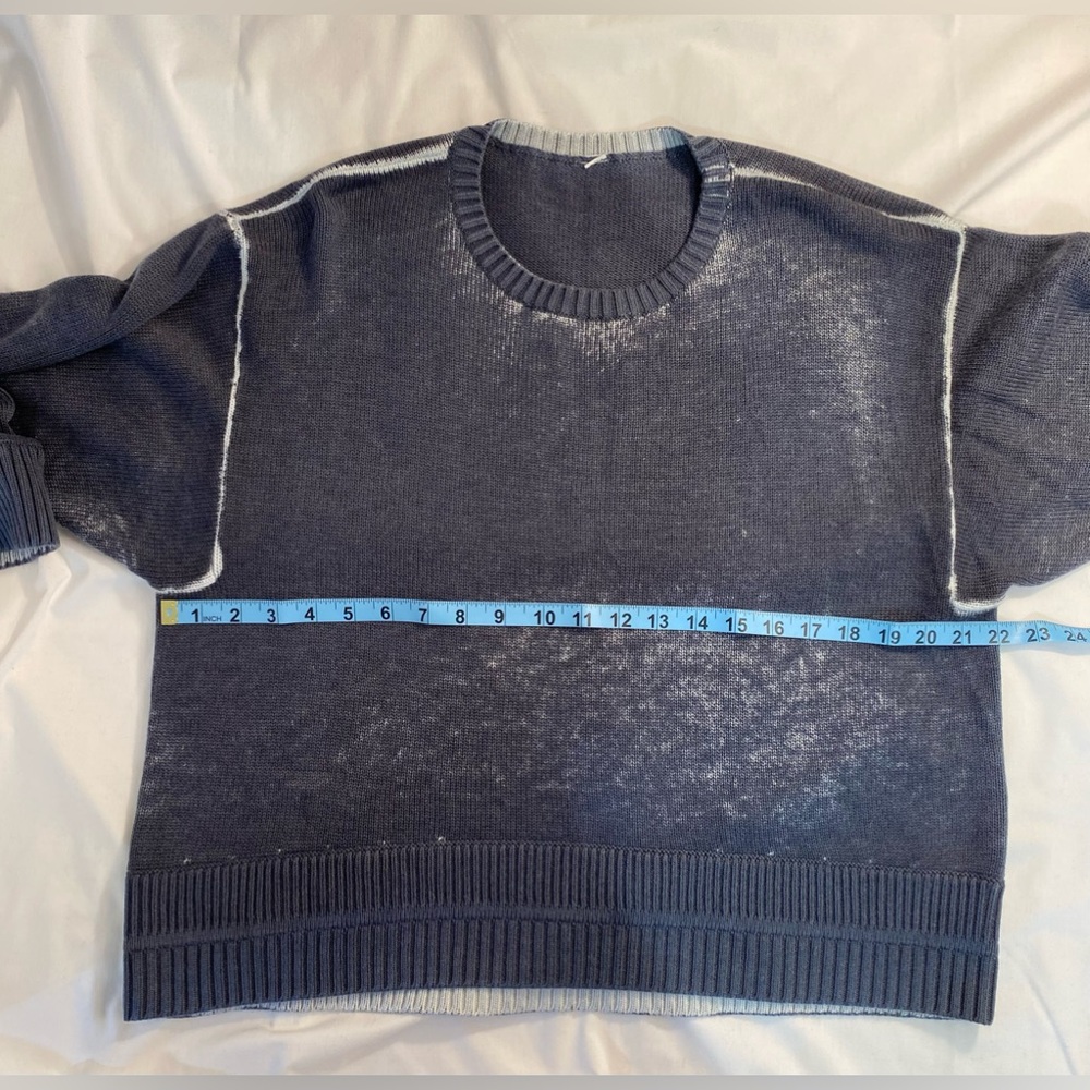 NWOT   Lululemon   Hazy Day Sweater  size 12  shadow blue/almost blue - Picture 8 of 13